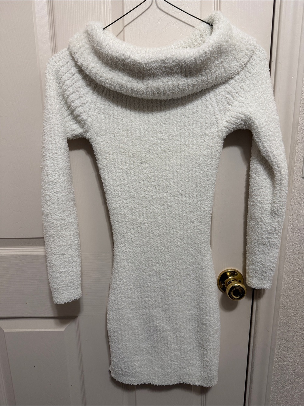Off-the-Shoulder Cozy Knit Dress